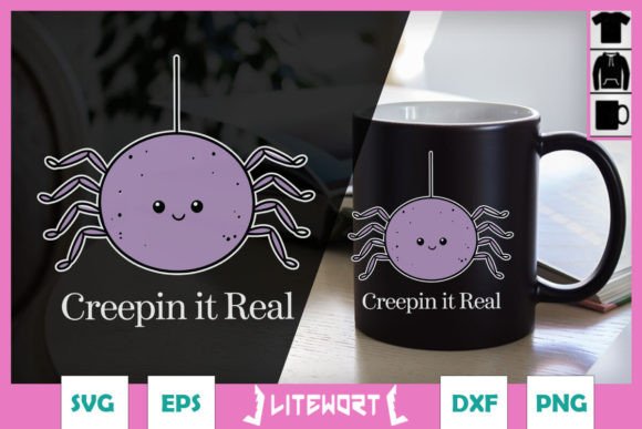 Creeping It Real Funny Halloween Graphics for Crafts