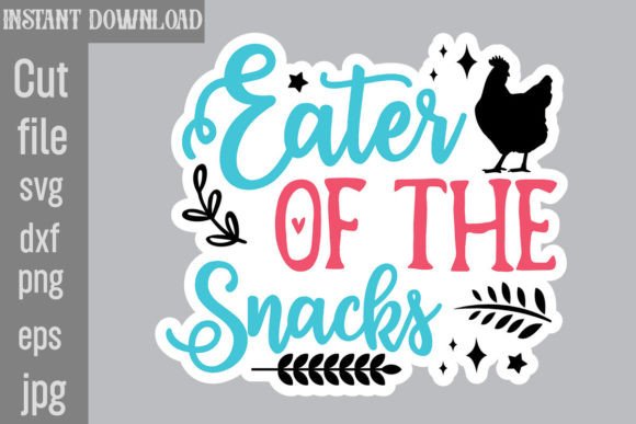 Eater of the Snacks SVG Stickers Graphics for Crafts
