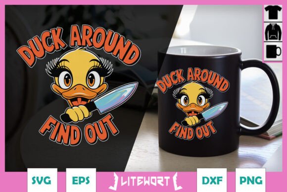 Fun Duck SVG for Embroidery
