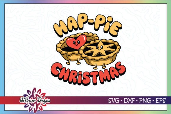 Hap-pie Christmas Beans SVG for Graphics and Crafts