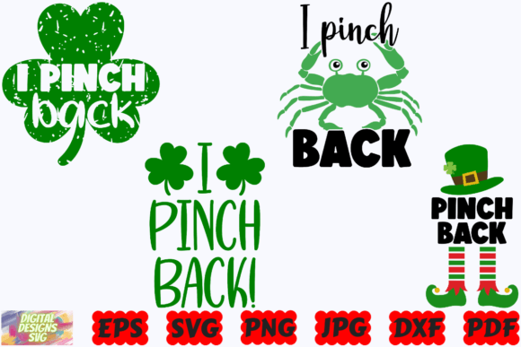 I Pinch Back SVG Funny St Patrick’s Day Graphics for Crafts