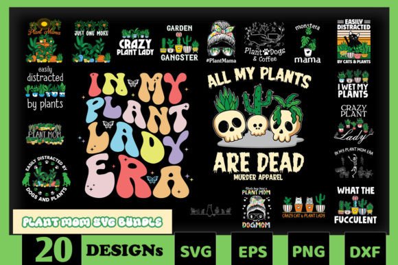 Plant Mom Mother’s Day SVG Bundle for Crafts and Graphics