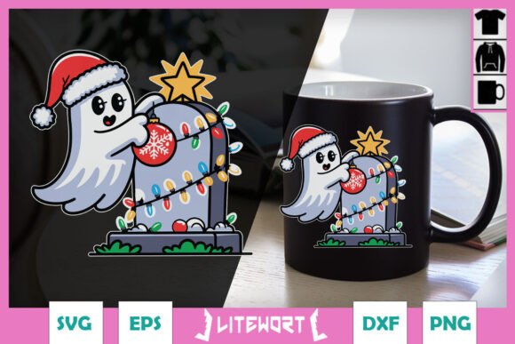 RIP Christmas Boo Funny Animal Graphics for Crafts