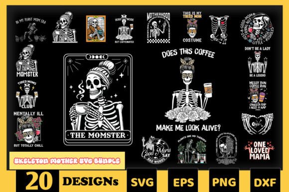 Skeleton Mother s Day SVG Bundle