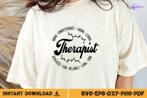Therapist Gift Shirt SVG Funny Therapist Graphics for Crafts