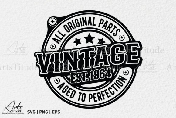 Vintage 1964 SVG for Creative Graphics and Crafts