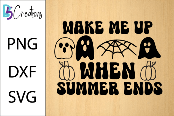 Wake Me Up Funny Halloween SVG Design